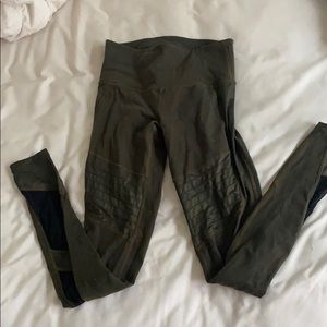 army green athleta leggings